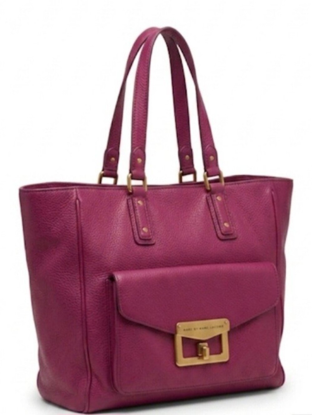 Y2K Marc Jacobs Magneta Bianca Hayley Tote Bag With Gold Hardware!!!